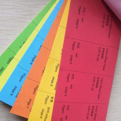 Tracing Paper 55-150gsm Red/Yellow/Green/Pink Color Woodfree Offset Paper/Bond Paper