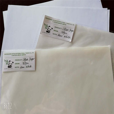 Offset Printing Compatible Cream Woodfree Paper Made of Wood Pulp from Baiyun Mill
