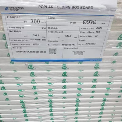 White Virgin Pulp One Side Coated Ivory Board for Paper Packaging Solutions from Mill