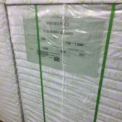 Coated Ningbo Fold C1S Ivory Board 190-400gsm for Professional Laser Printing