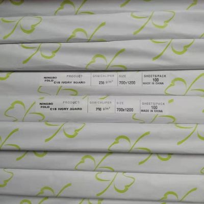 Coated Ningbo Fold C1S Ivory Board 190-400gsm for Professional Laser Printing