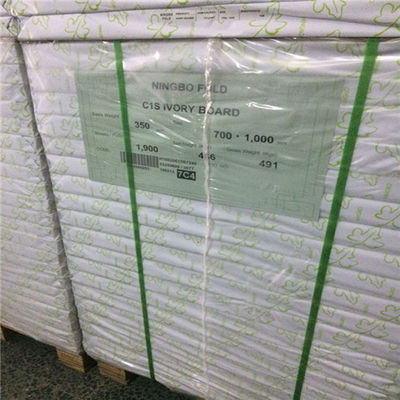 AAA Grade Ningbo Fold C1S/FBB/Ivory Board for Packing and Printing 711*1118